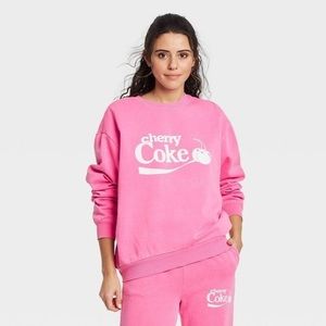Cherry Coke pink sweatshirt & joggers matching set